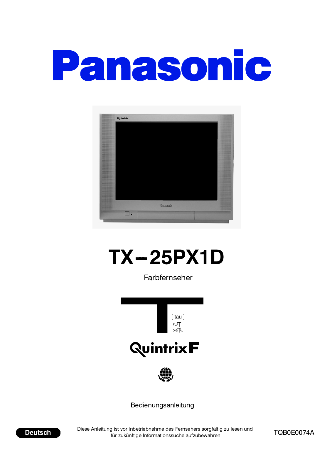 PANASONIC TX-25PX1D User Manual