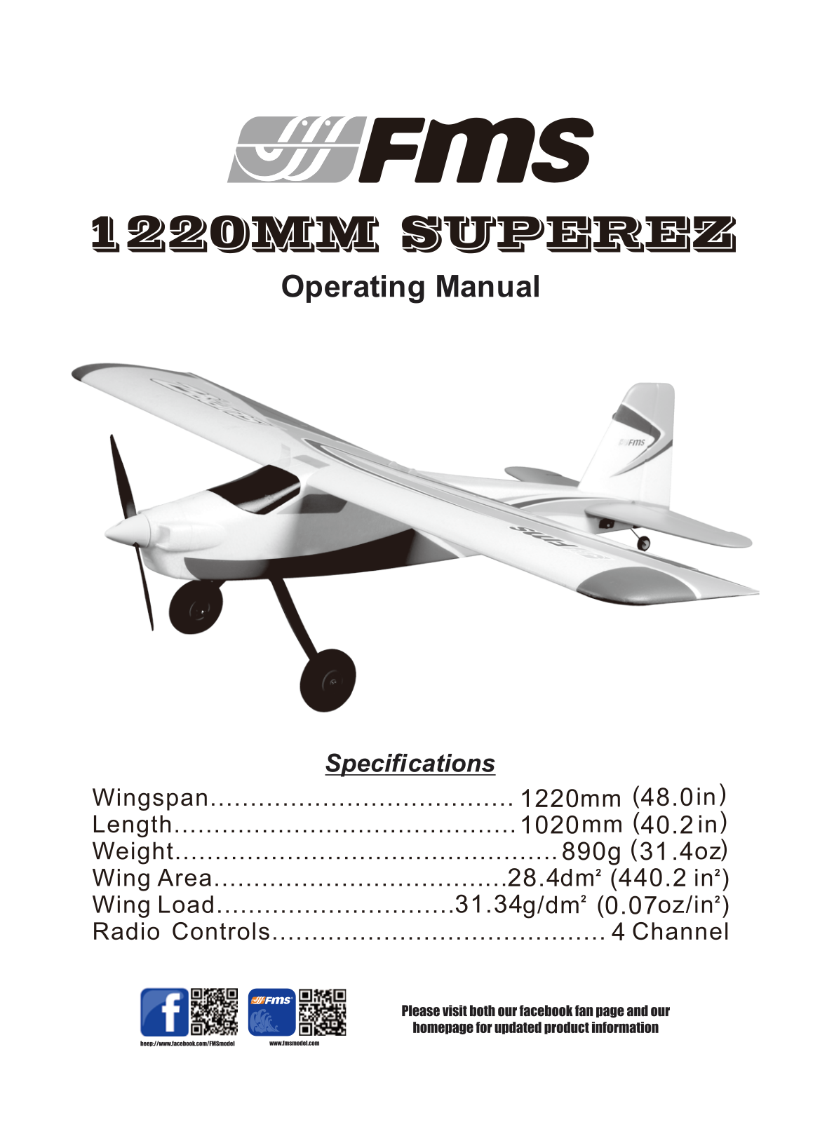 FMS 1220mm Super User guide - ManualMachine.com