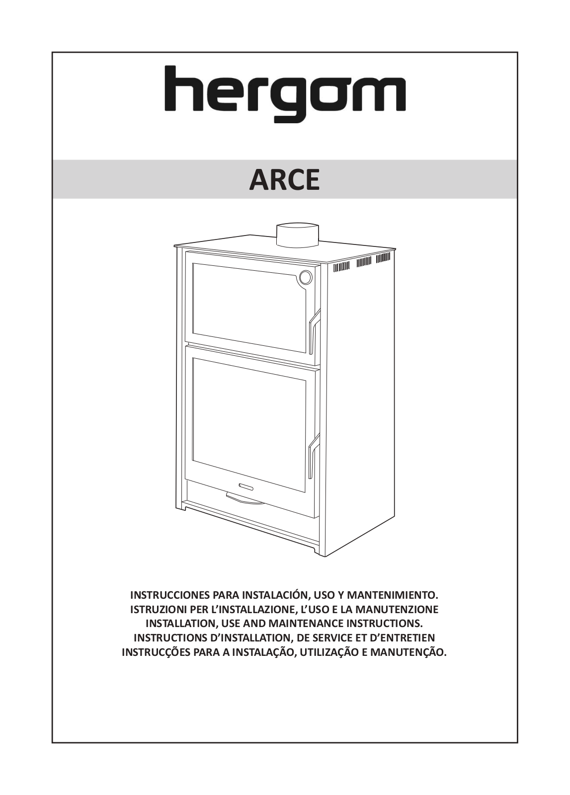 hergom ARCE Installation, Use And Maintenance Instructions - ManualMachine.com