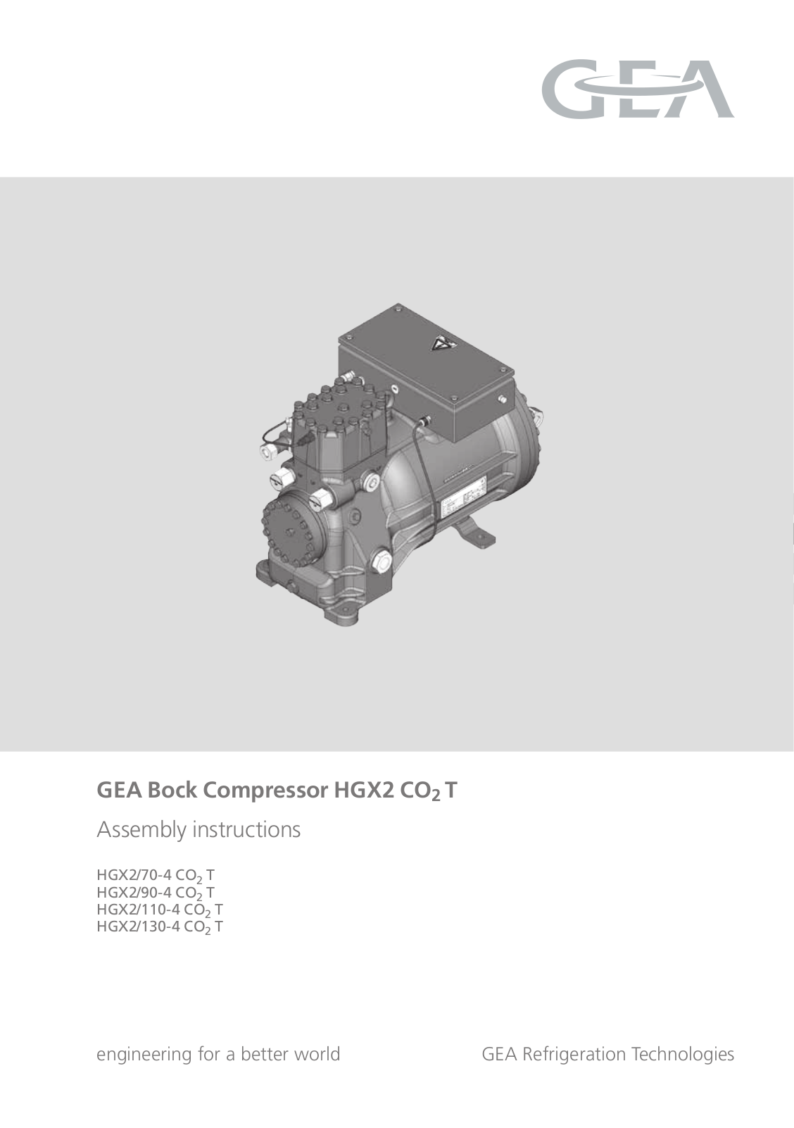 GEA Bock HGX2CO2T User Manual