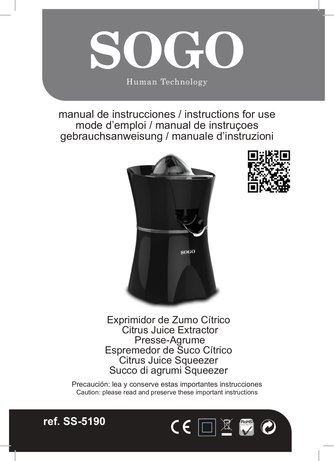 Sogo SS-5190 User guide