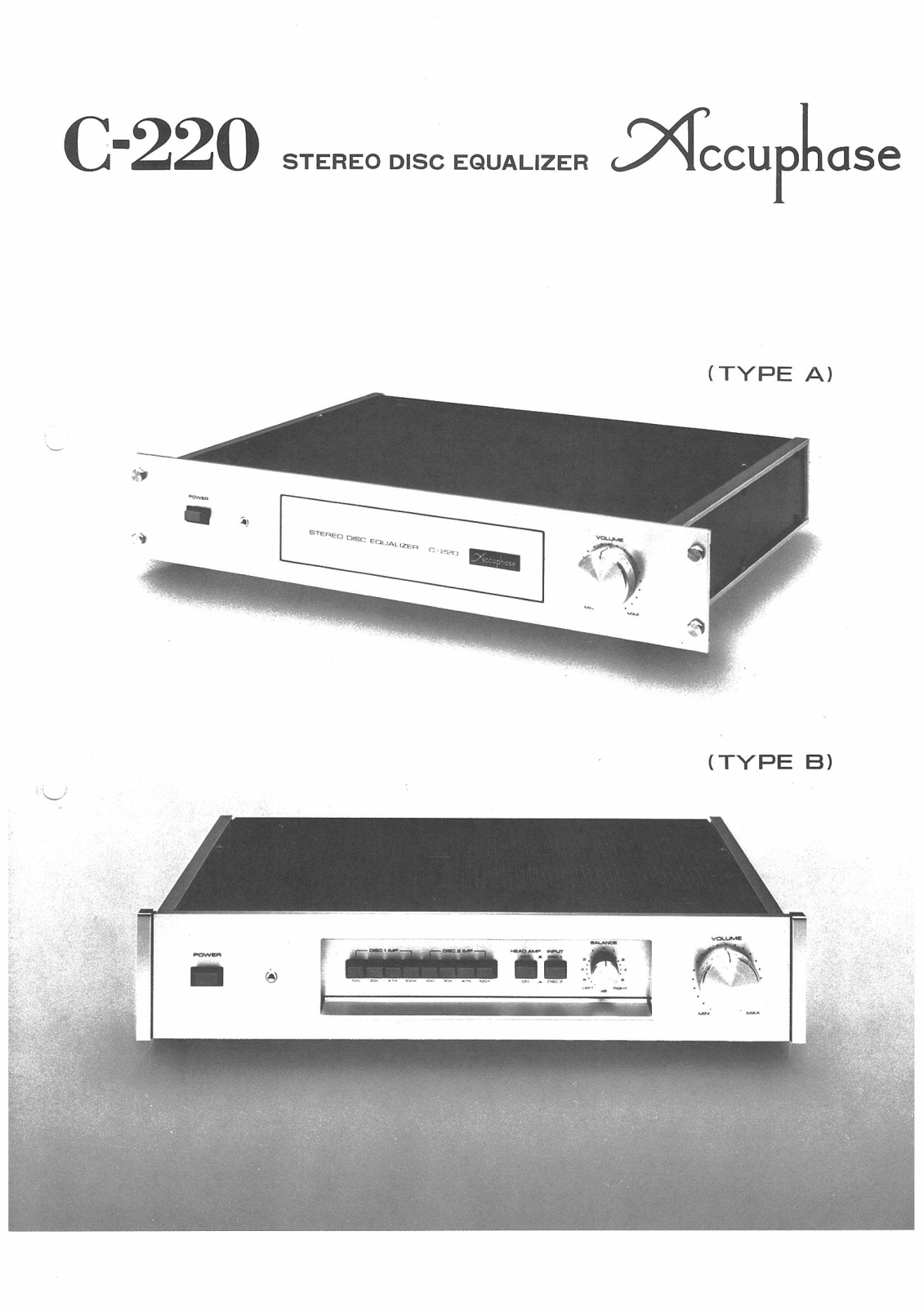 Accuphase C-220 Brochure