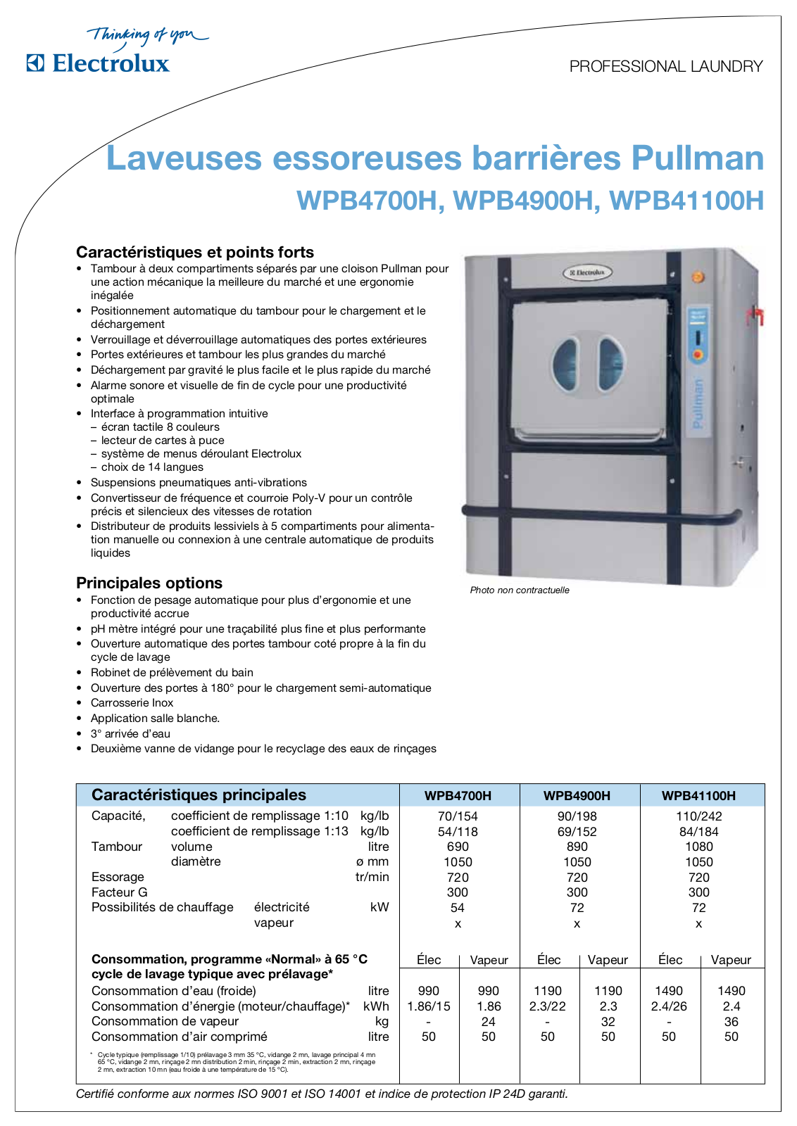 ELECTROLUX WPB41100H, WPB4900H User Manual