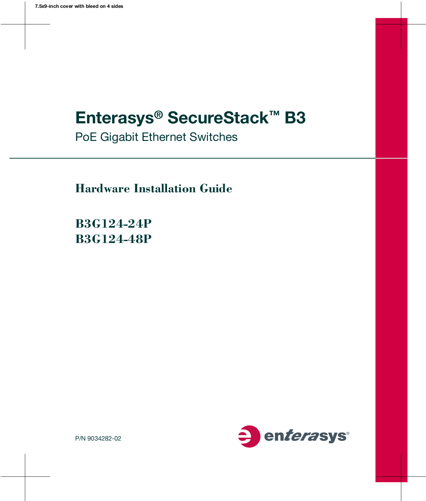 Enterasys Networks B3G124-48P, B3G124-24P User Manual