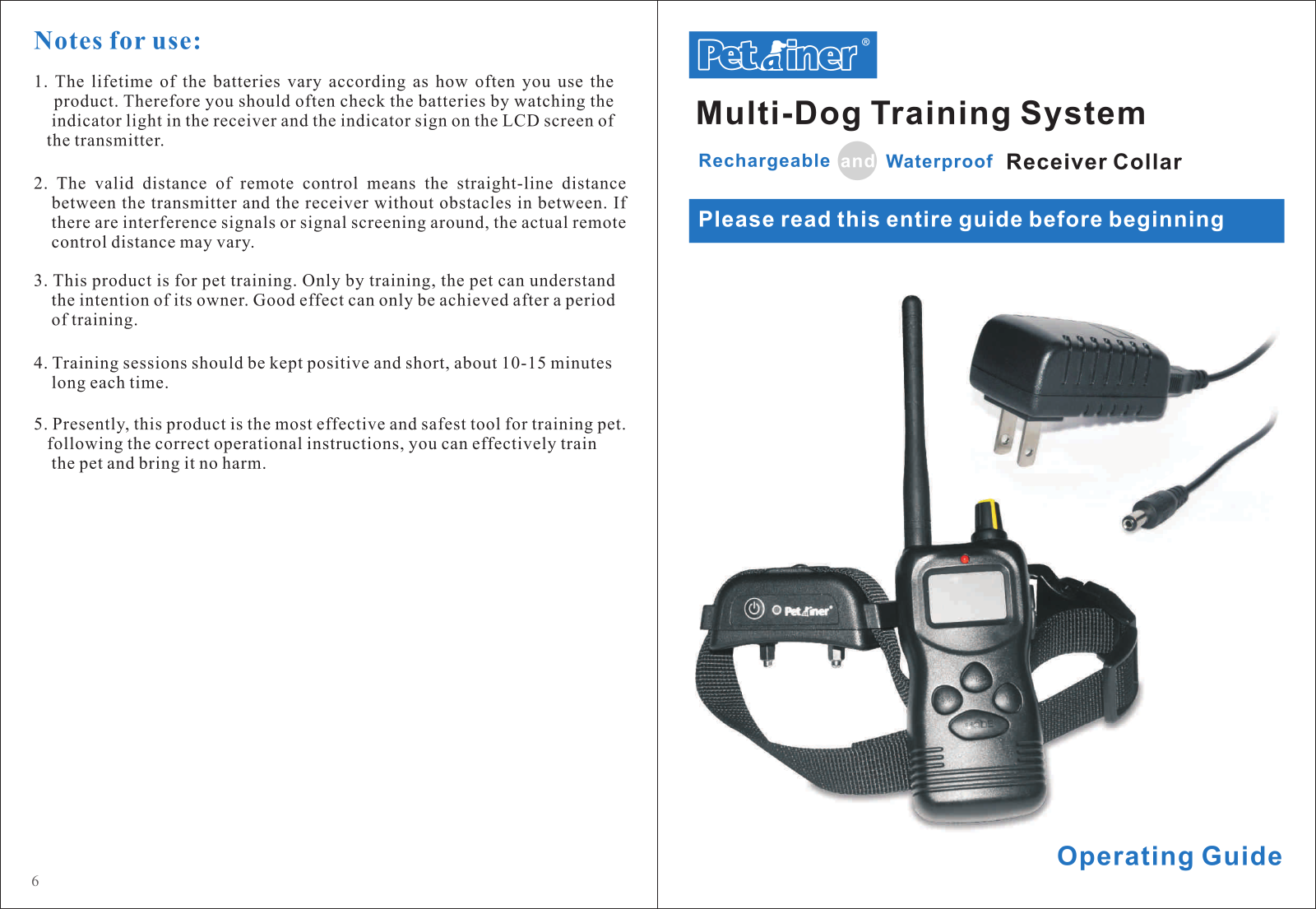 Petrainer PET900B User Manual