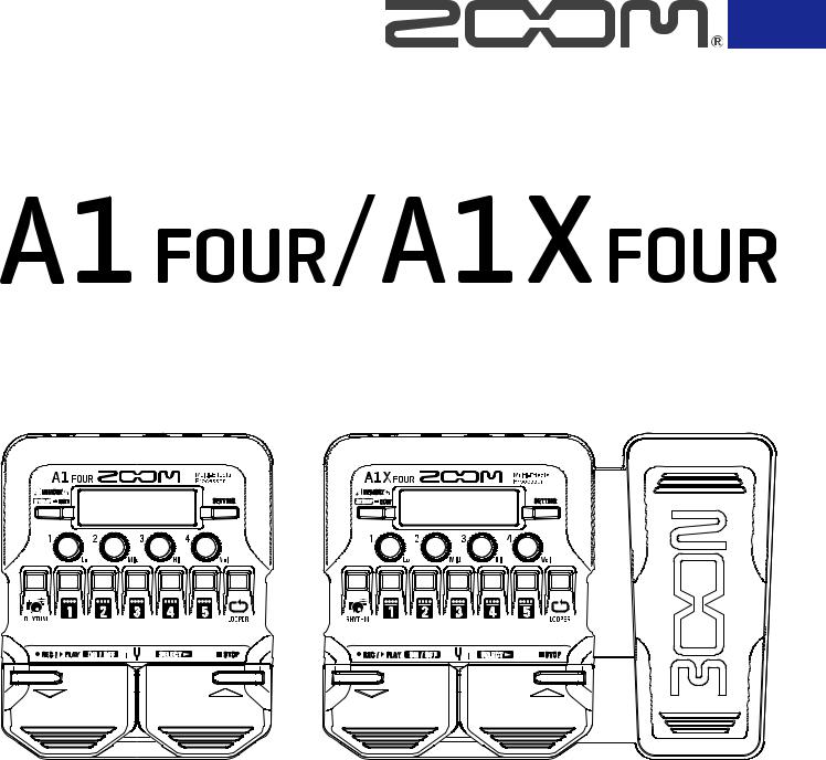 Zoom A1 Four, A1X Four User Manual