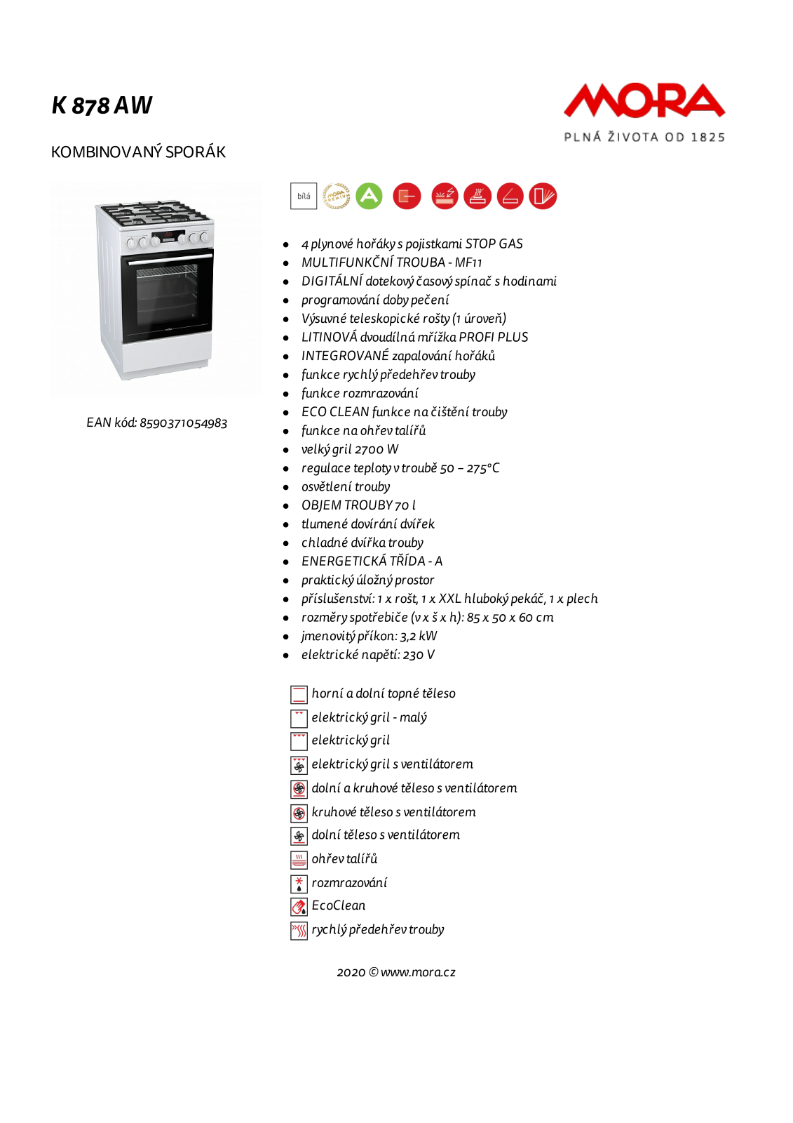 Mora K 878 AW User Manual