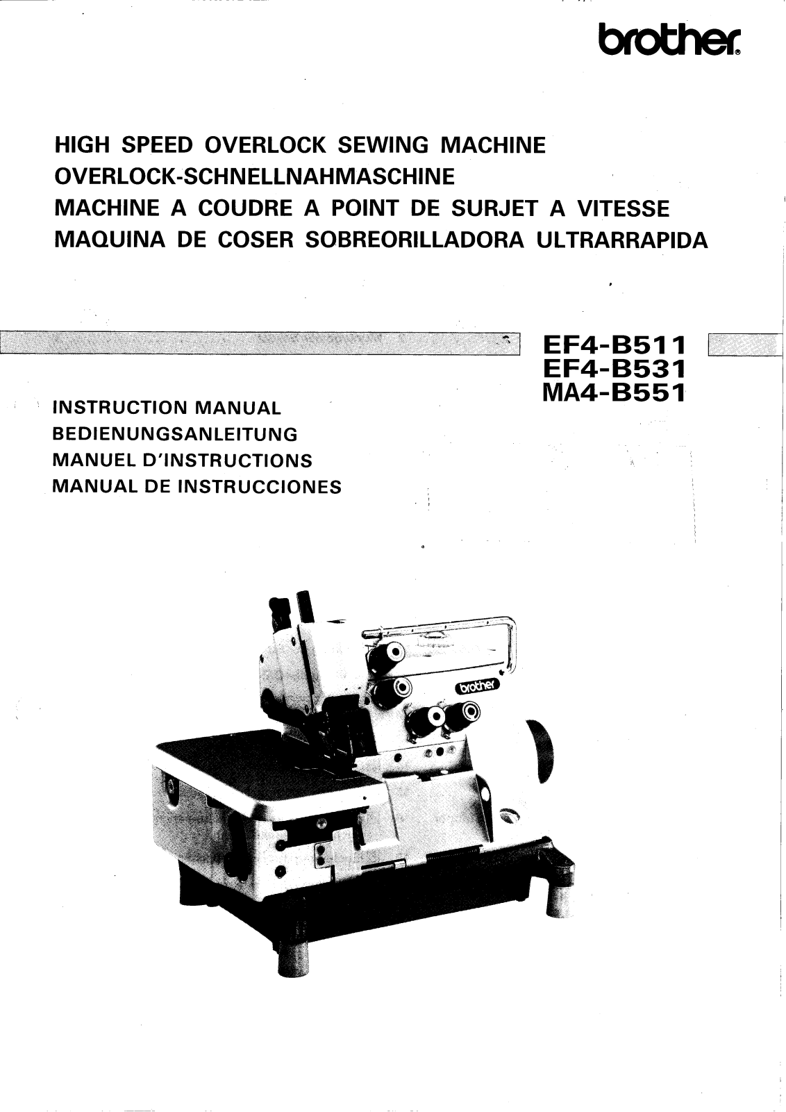 Brother MA4-B551 User Manual