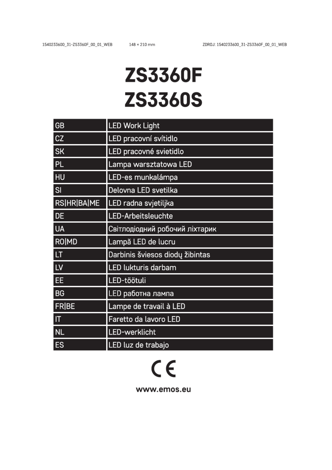 EMOS ZS3360F, ZS3360S User guide - ManualMachine.com
