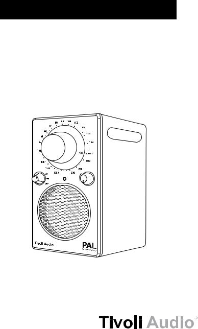 Tivoli audio PAL, Ipal User Manual