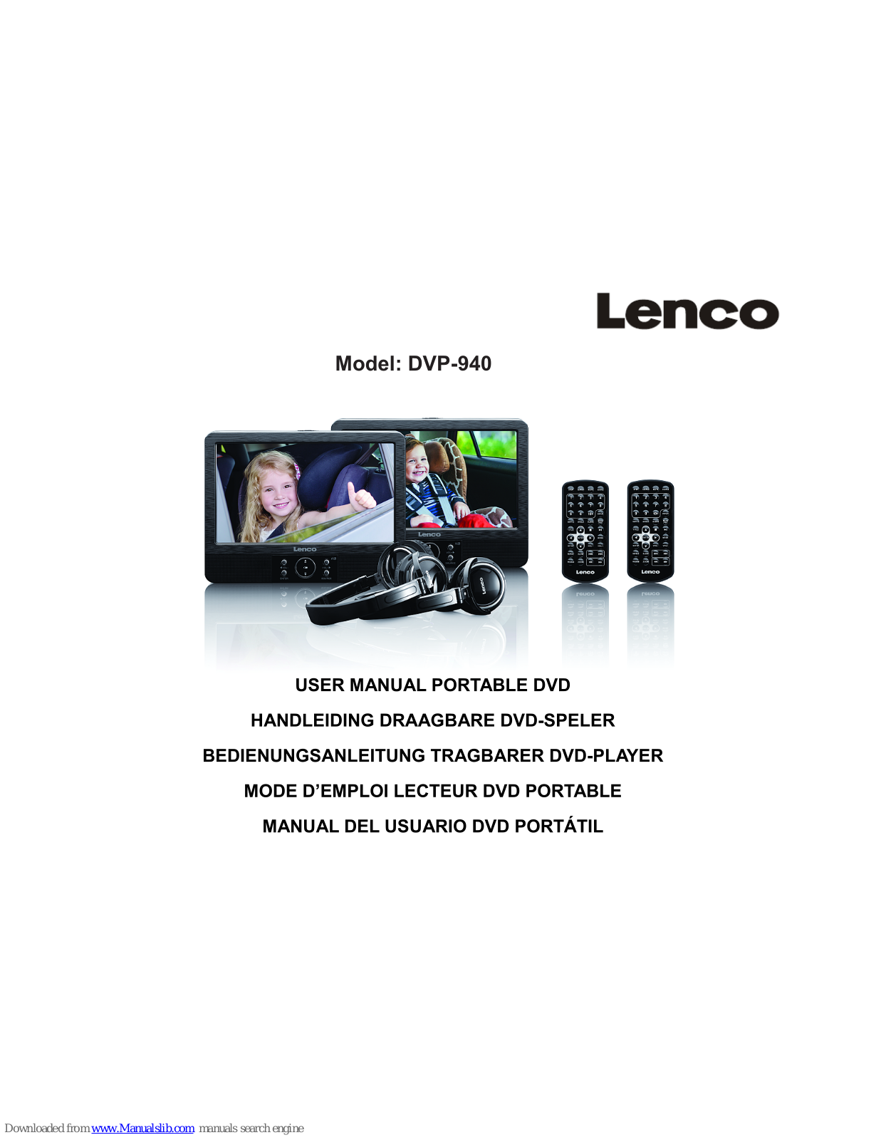 LENCO DVP-940, DVP-939 User Manual