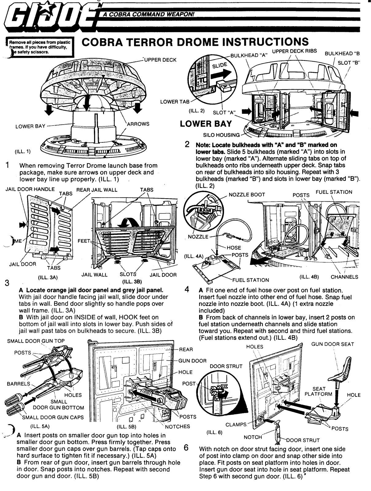 HASBRO GIJoe Cobra Terror Drome User Manual