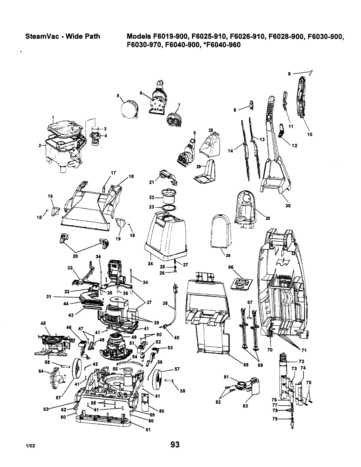 Hoover F6028-900, F6040-900, F6030-900, F6019-900 Owner's Manual