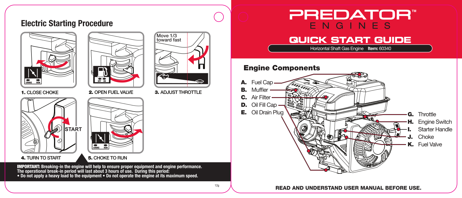 Harbor Freight Tools 60340 Quick Start Guide