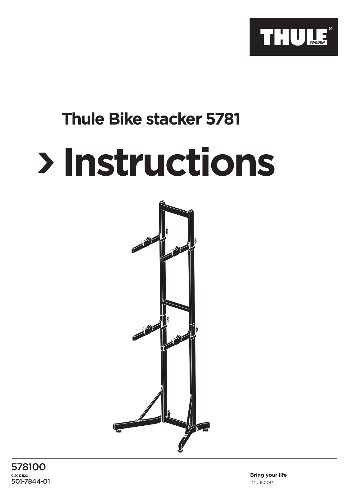 Thule Bike stacker 5781 User guide