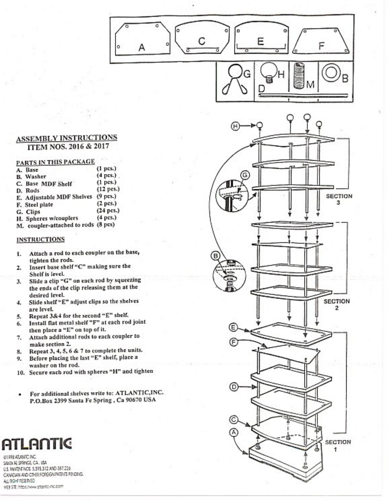 Atlantic 2016, 2017 User Manual