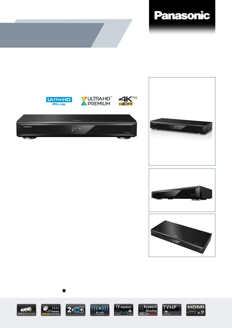 Panasonic DMR-UBS90 Technical data