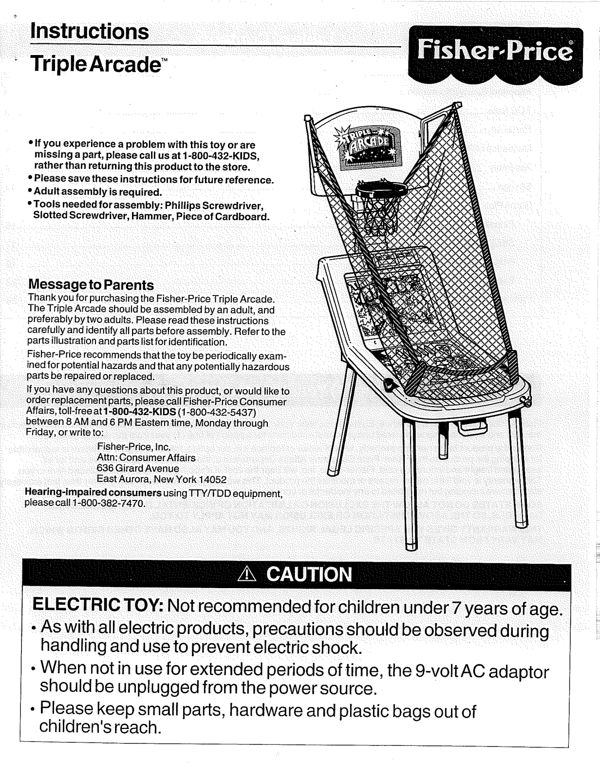 Fisher-Price 73355 Instruction Sheet