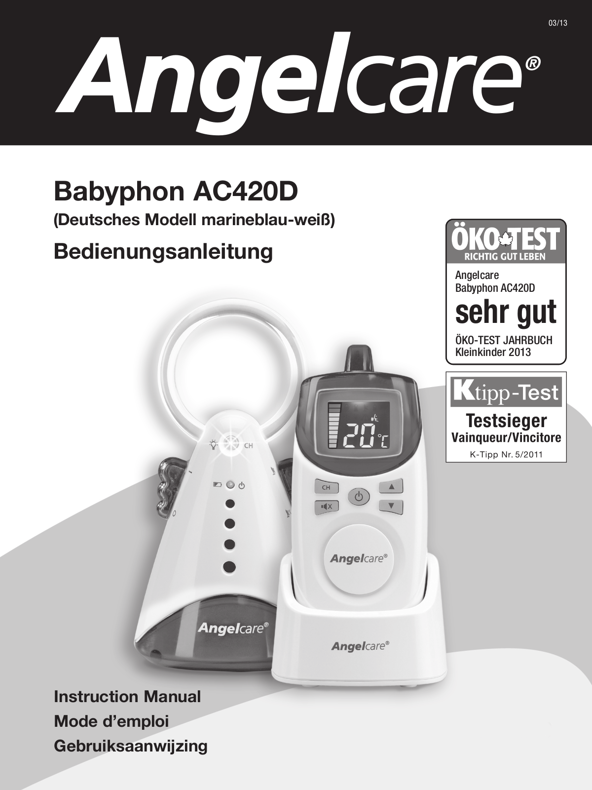 Angelcare AC420D User Manual