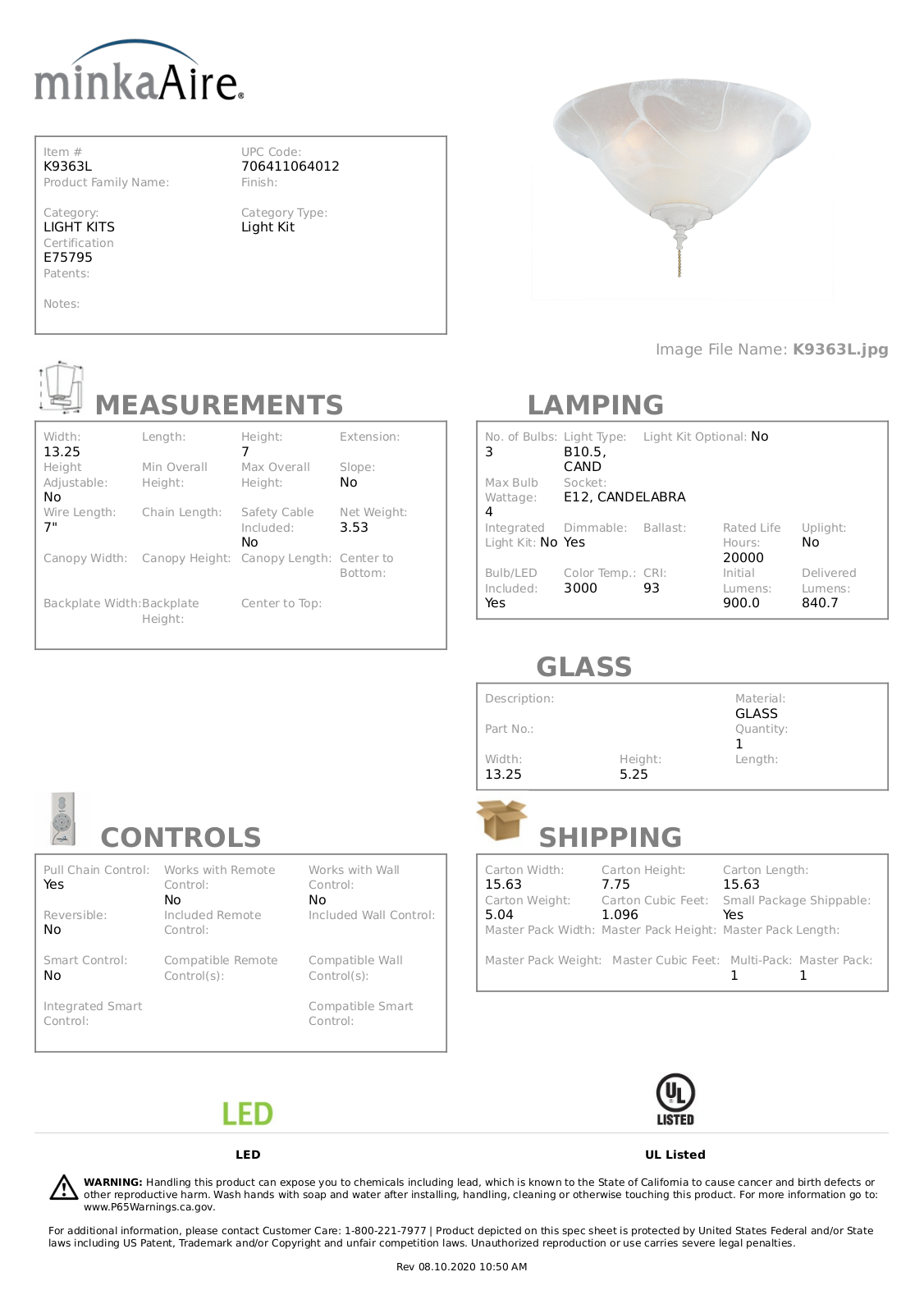 Minka Aire MKA10271 Specifications - ManualMachine.com