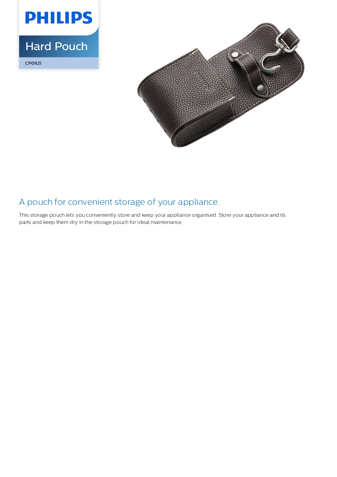 Philips CP0921/01 leaflet - ManualMachine.com
