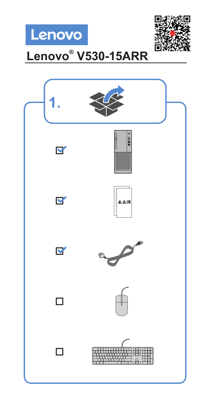 Lenovo V530-15ARR Quick Start Guide - ManualMachine.com