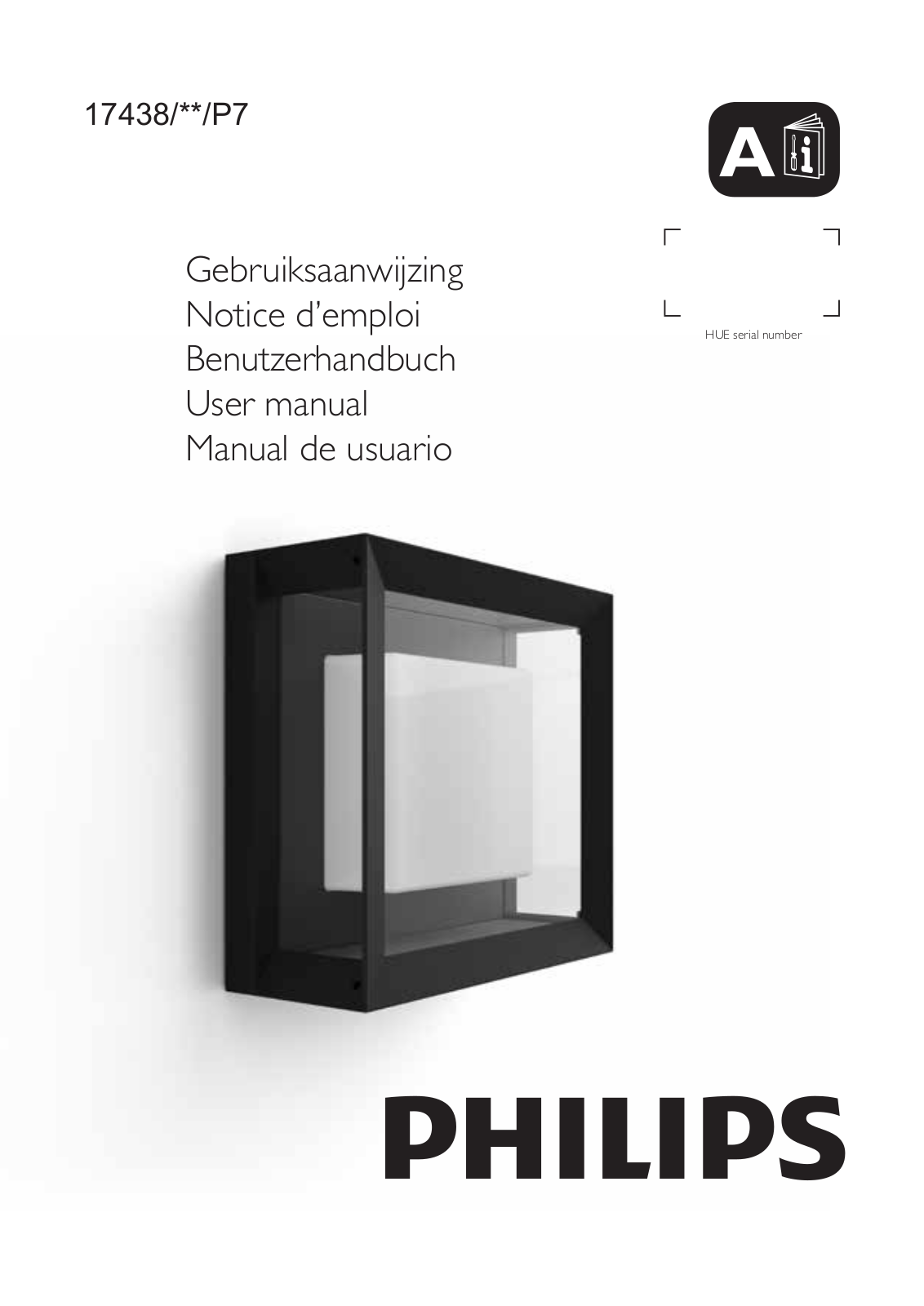 Philips Econic buitenwandlamp modern User manual