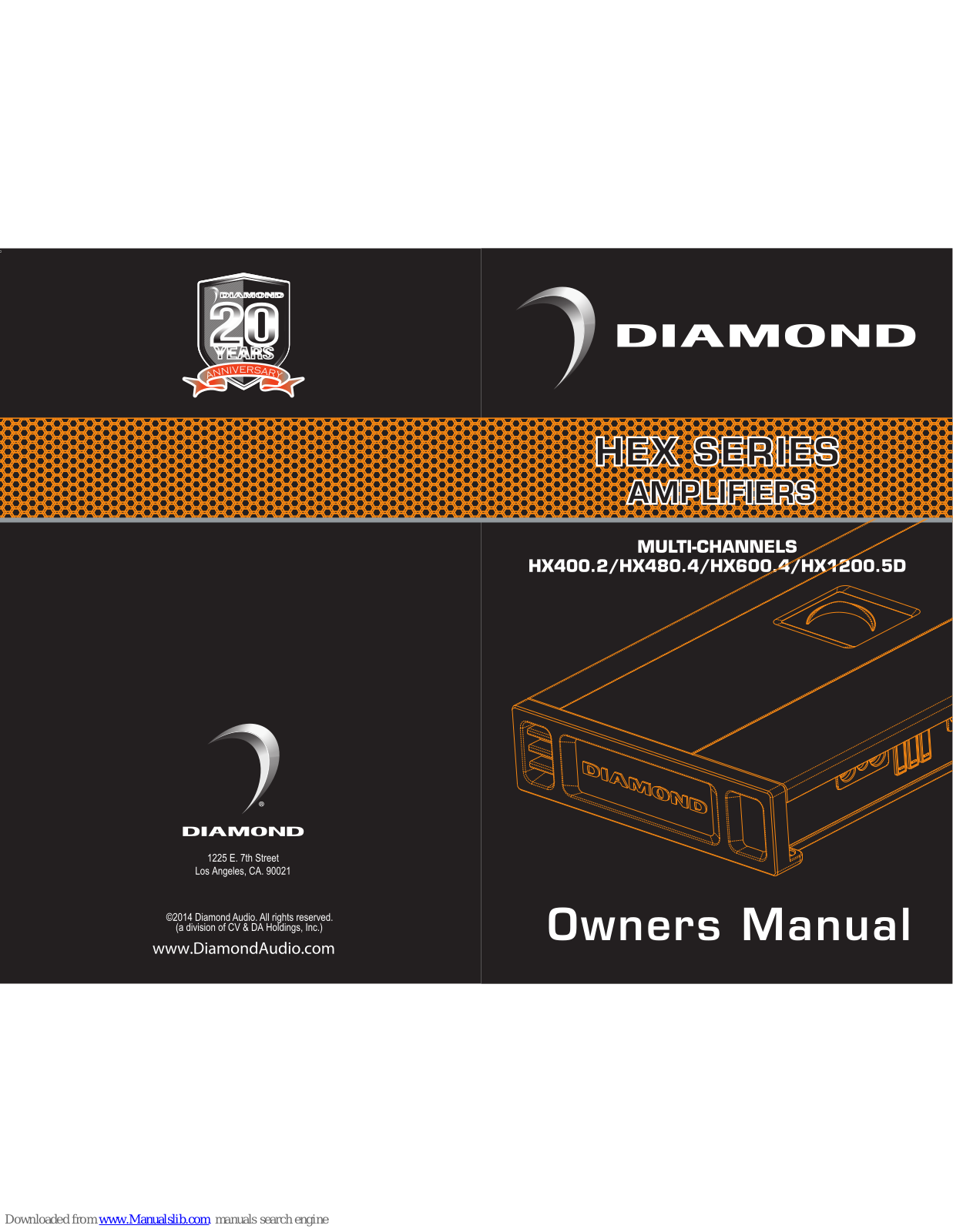 Diamond HX400.2, HX480.4, HX600.4, HX1200.5D Owner's Manual