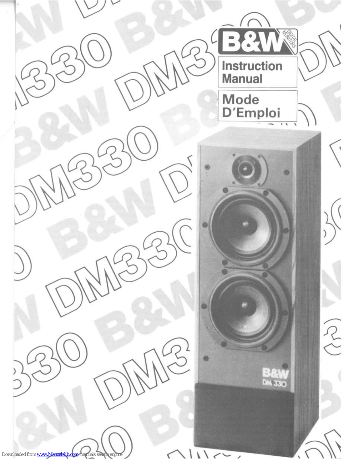 B&W electronics DM330 Instruction Manual