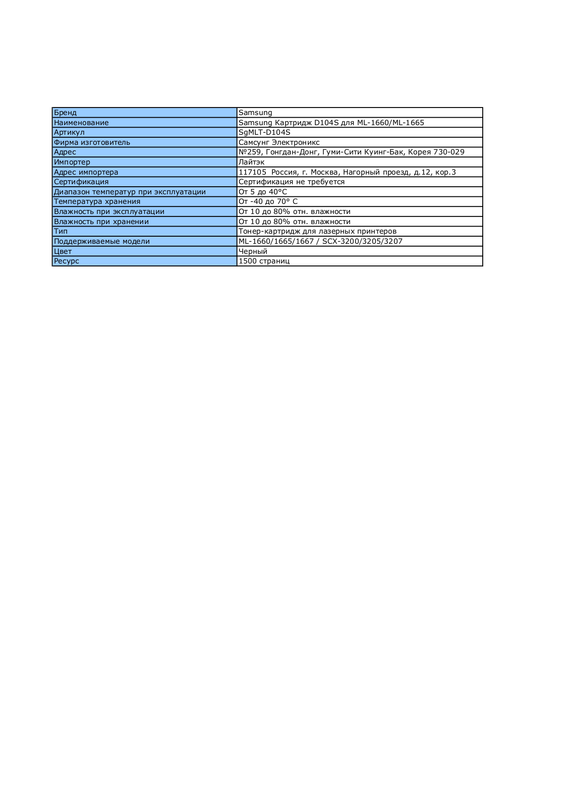 Samsung MLT-D104S User Manual