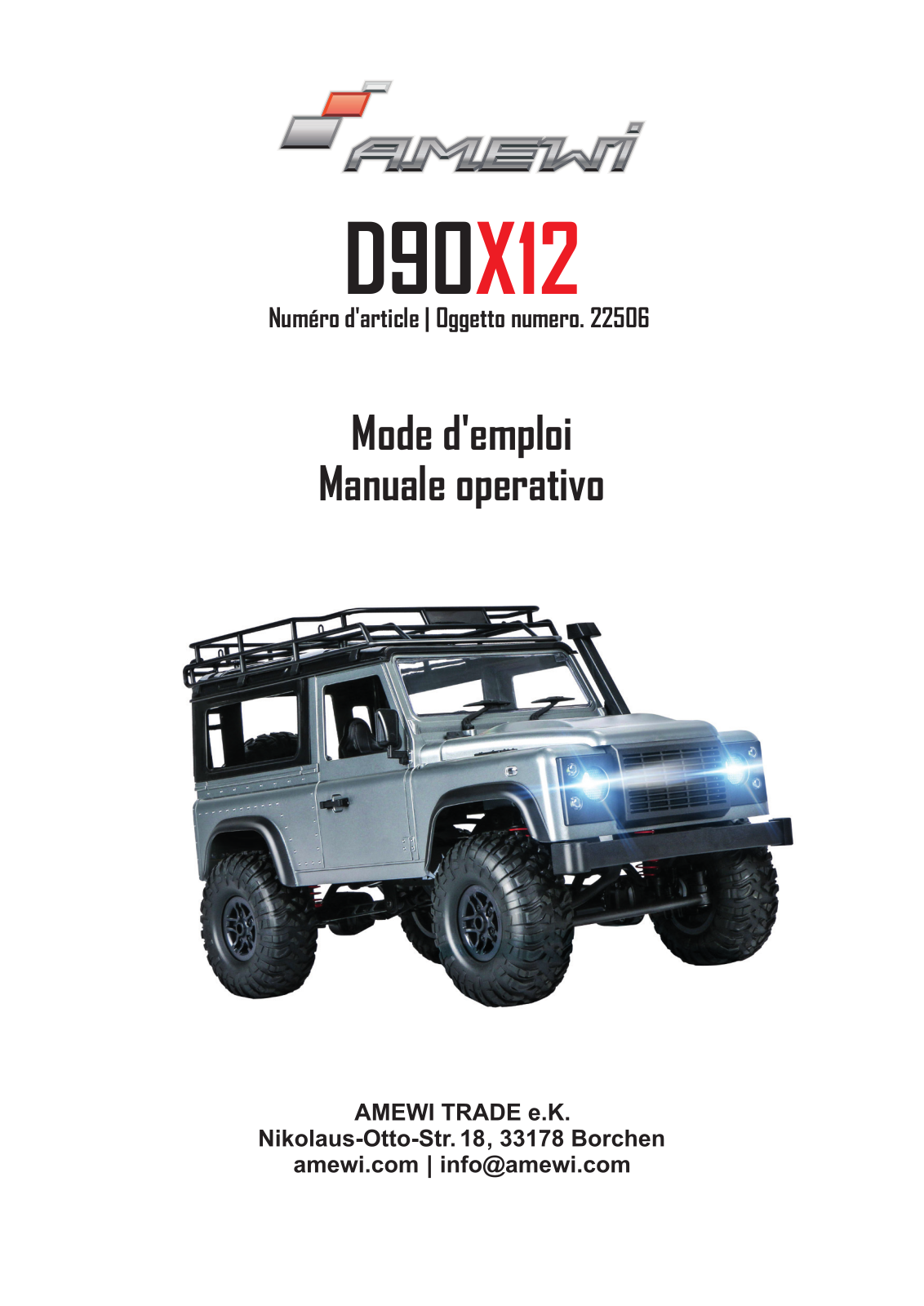 Amewi 22507 User guide