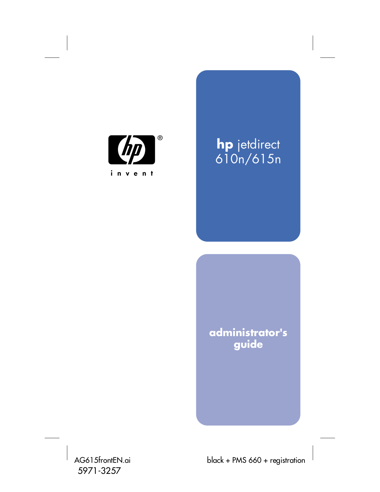 HP jetdirect 610, jetdirect  615n administrators guide