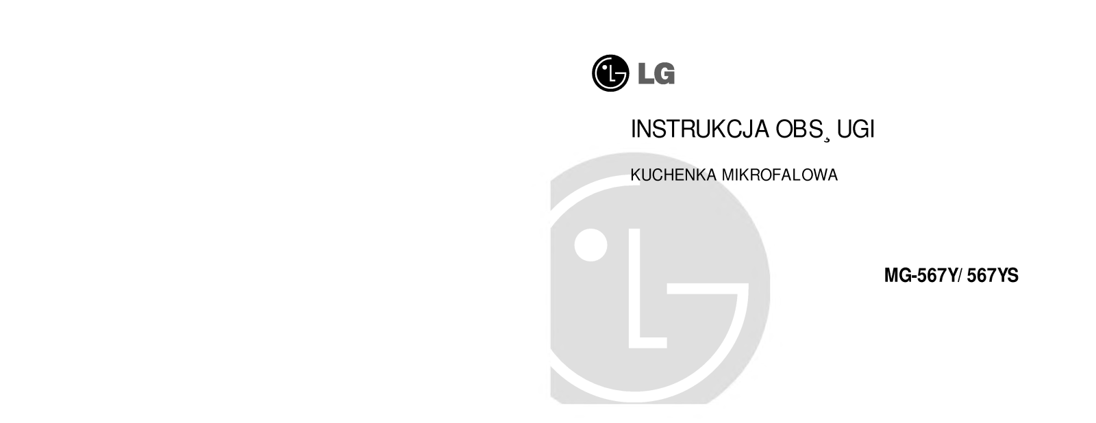 Lg MG-567YS, MG-567Y User Manual