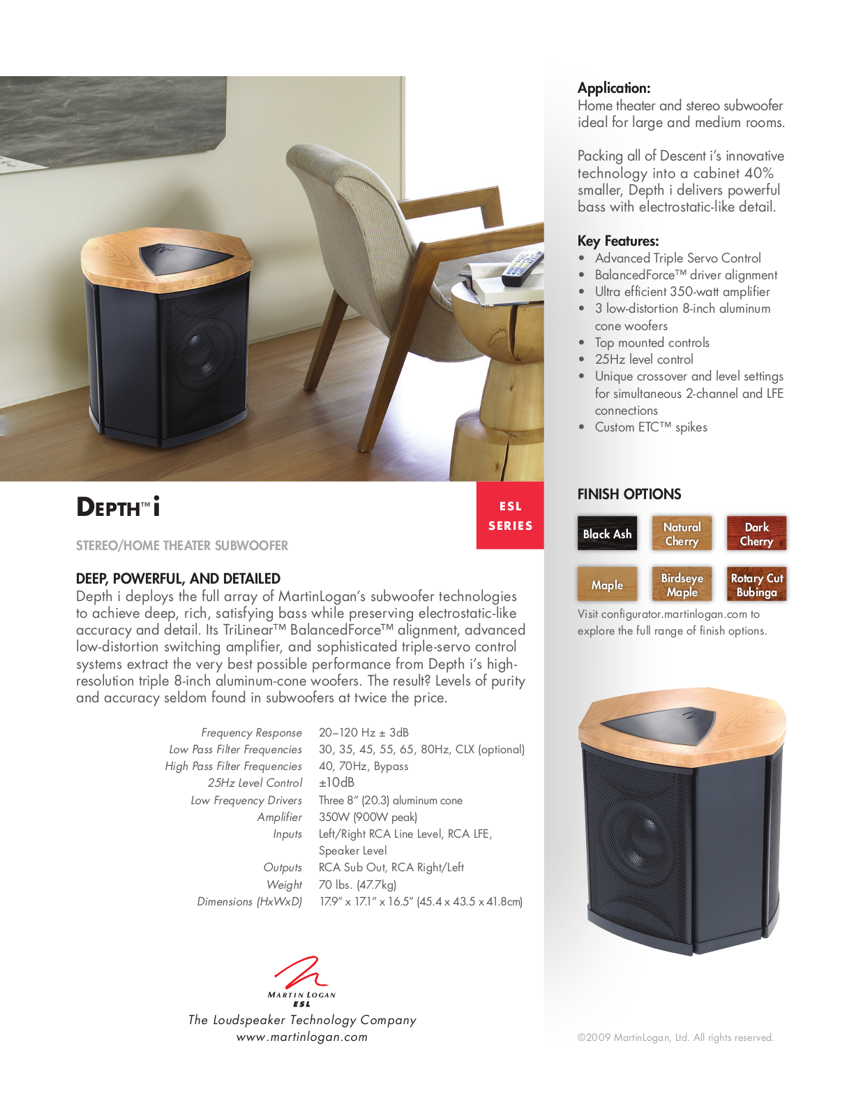 MartinLogan Abyss ESL User Manual