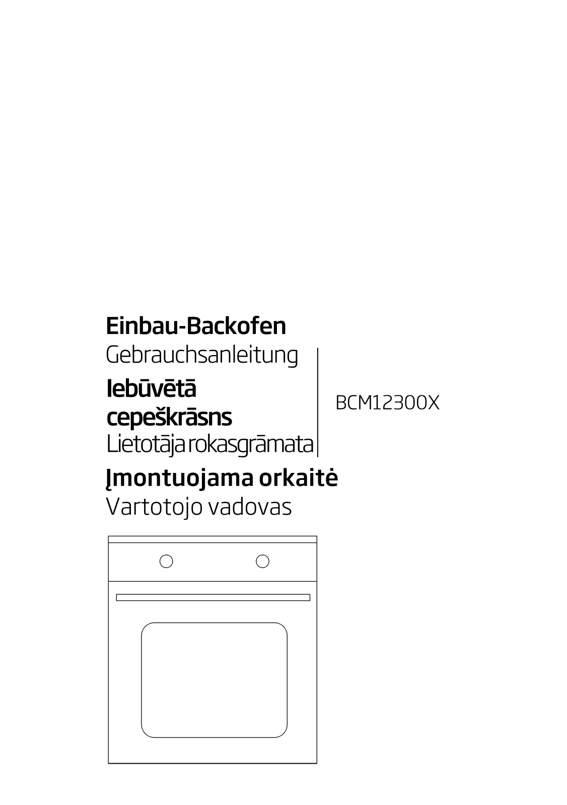 Beko BCM 12300 X operation manual