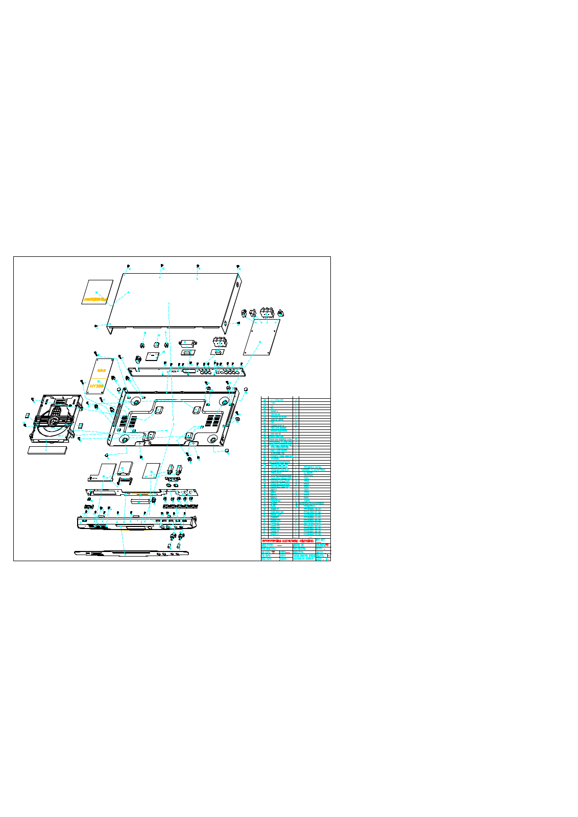 Vitek VT-4080SR Exploded view