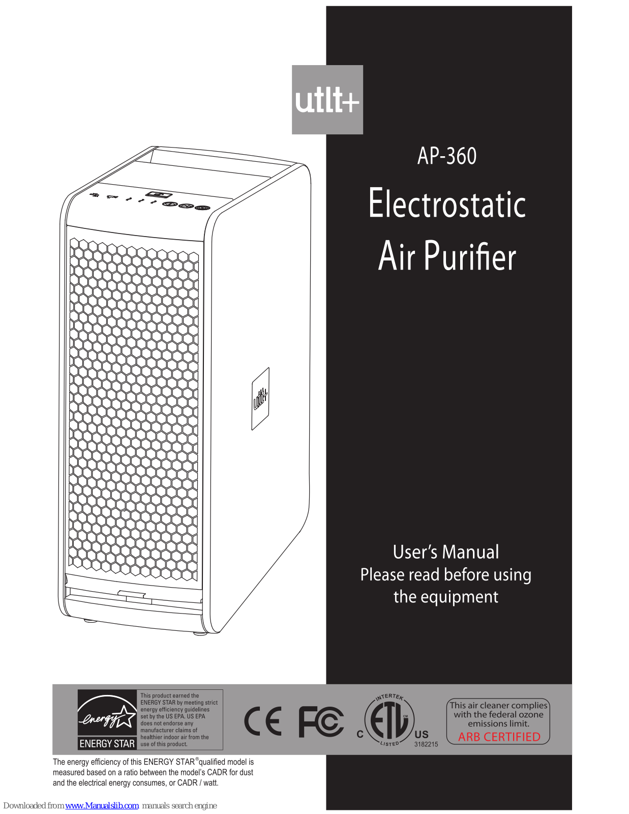 utlt+ AP-360 User Manual - ManualMachine.com