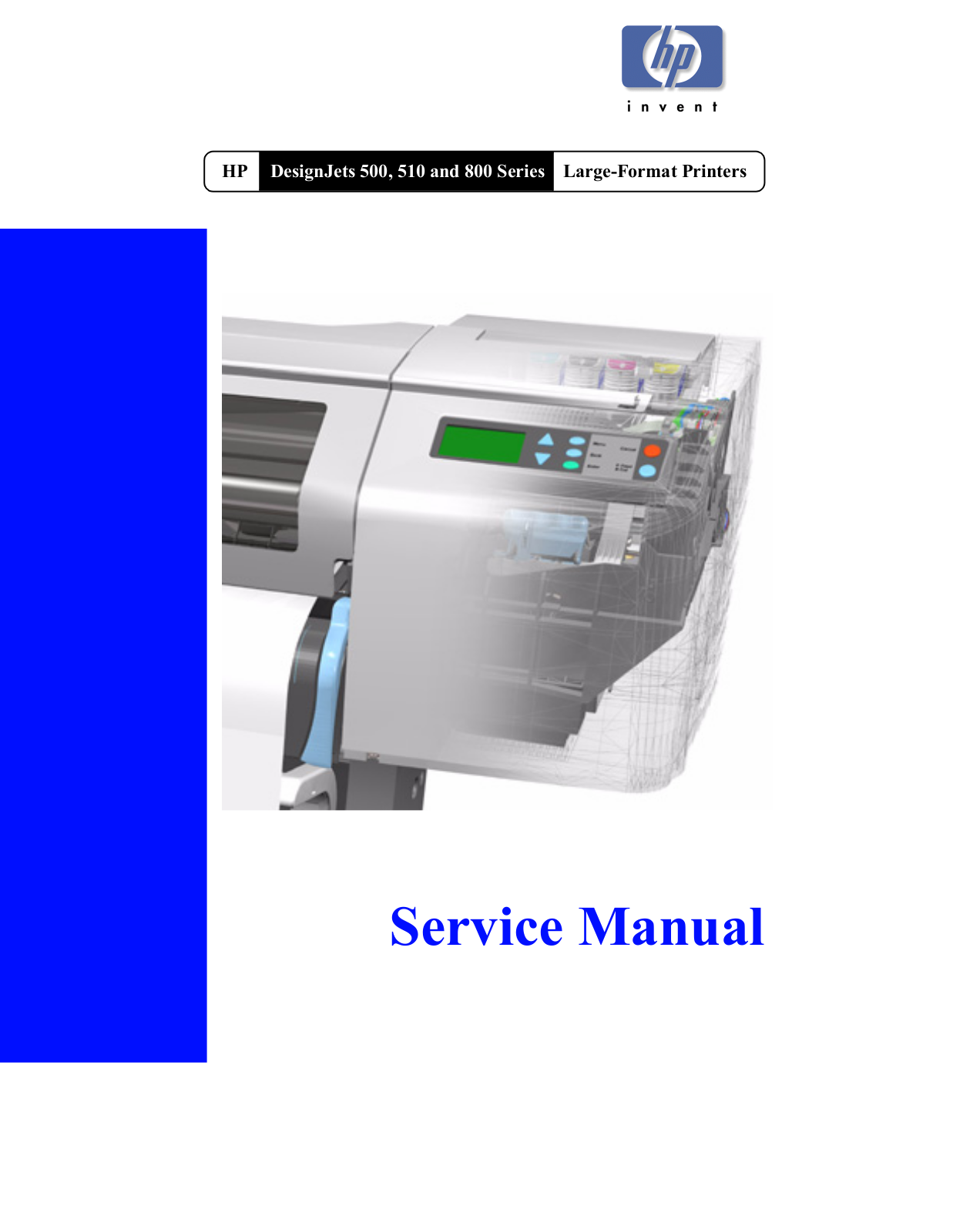 HP Designjet 500, DesignJet 510, DesignJet 800 Service Manual