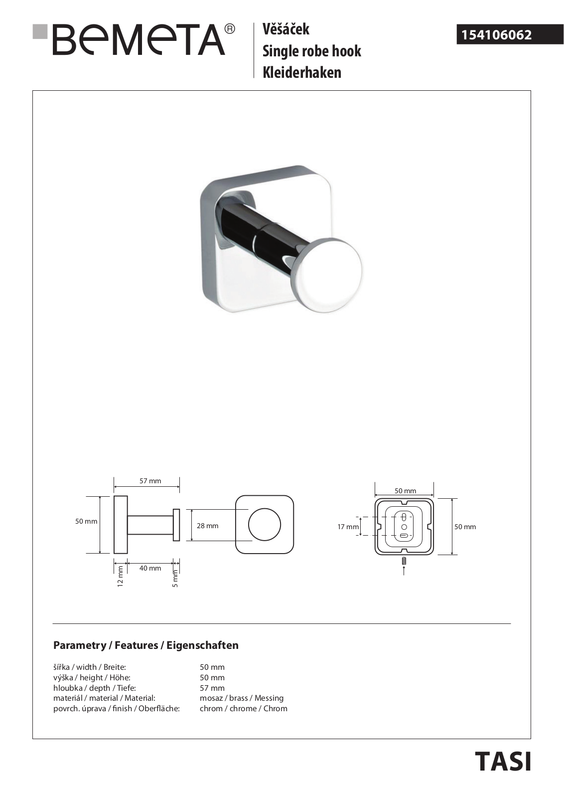 Bemeta Tasi 154106062 User guide