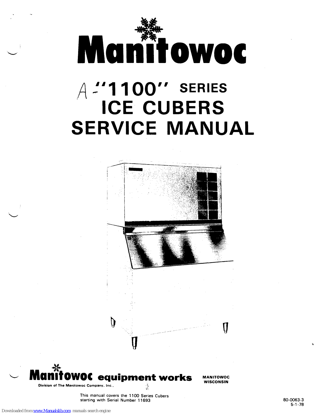 Manitowoc 1100 Service Manual