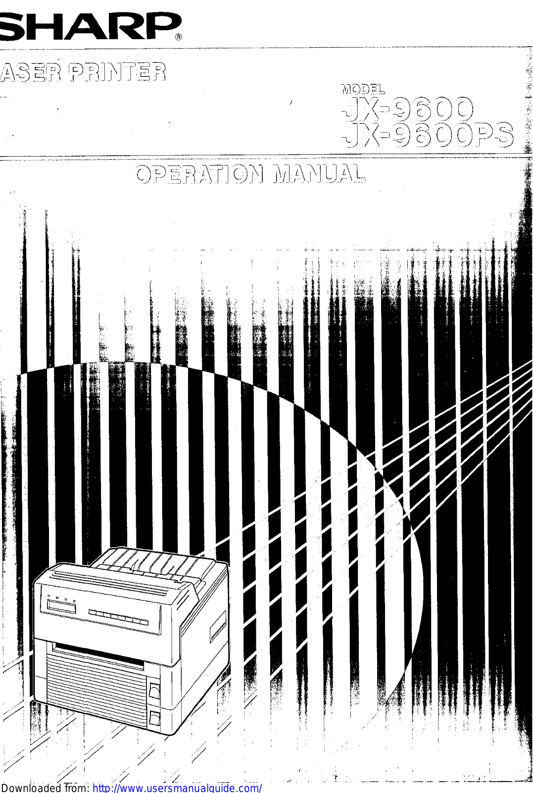 SHARP JX-9600/PS User Manual