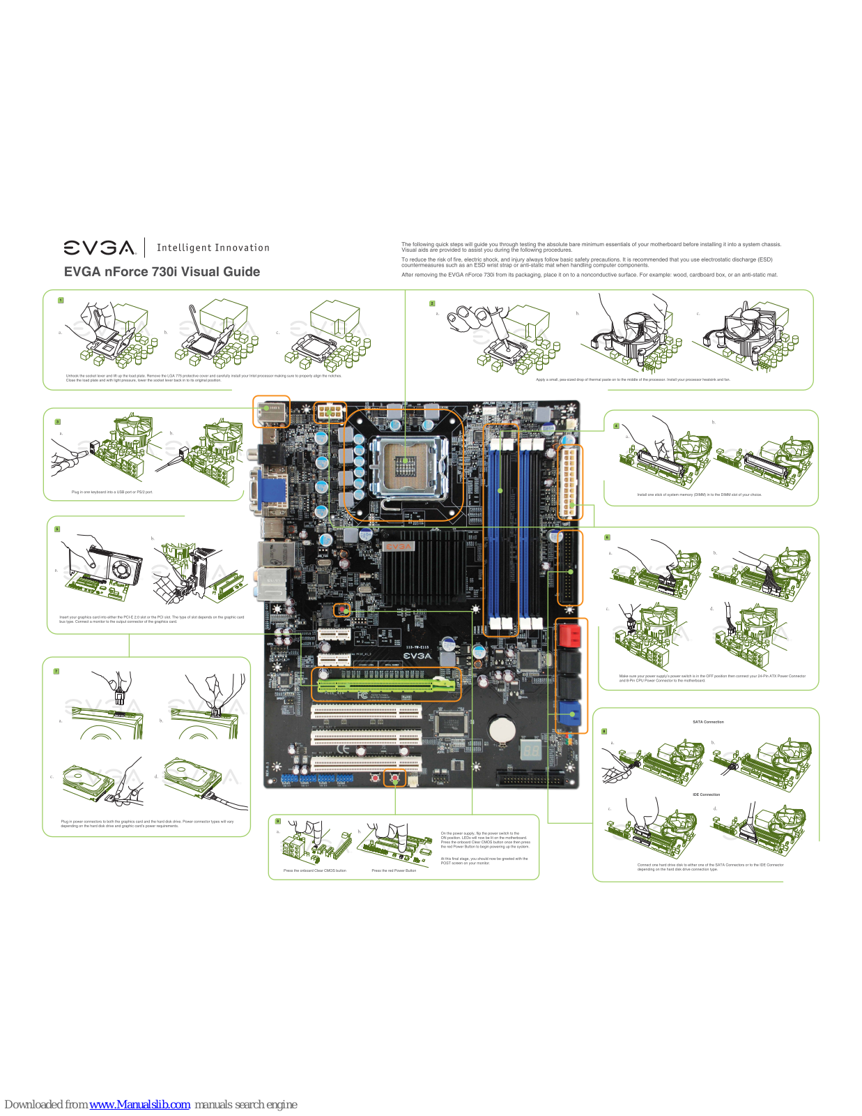 EVGA 113-YW-E115-TR, nForce 730i Visual Manual - ManualMachine.com