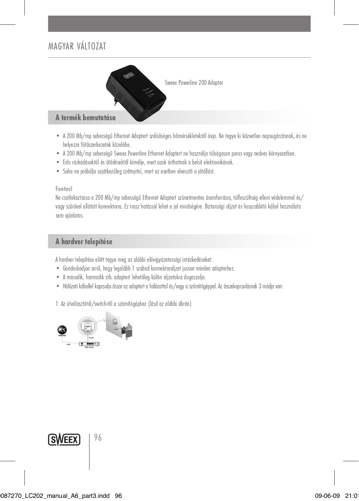 Sweex LC203 User Manual