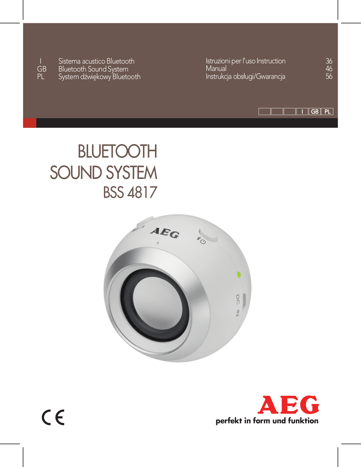 AEG BSS 4817 User guide