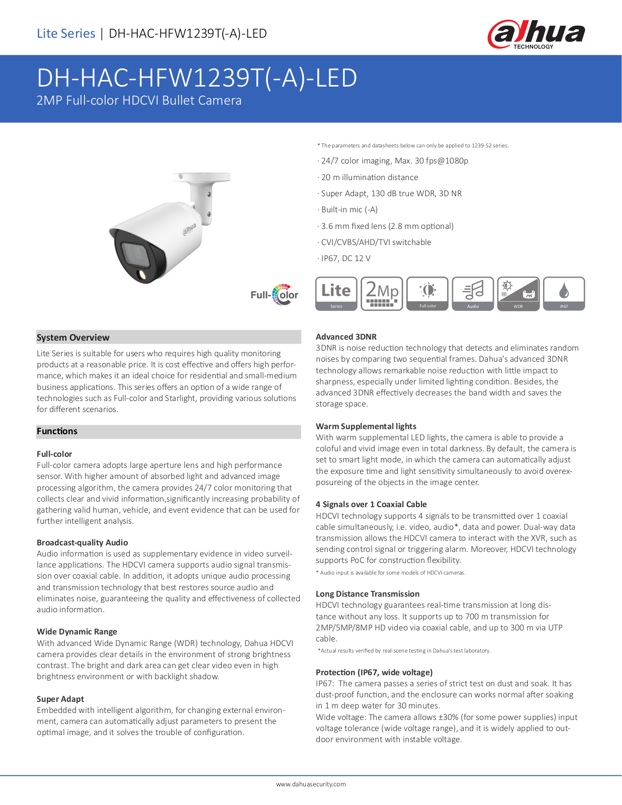 Dahua DH-HAC-HFW1239T User Manual