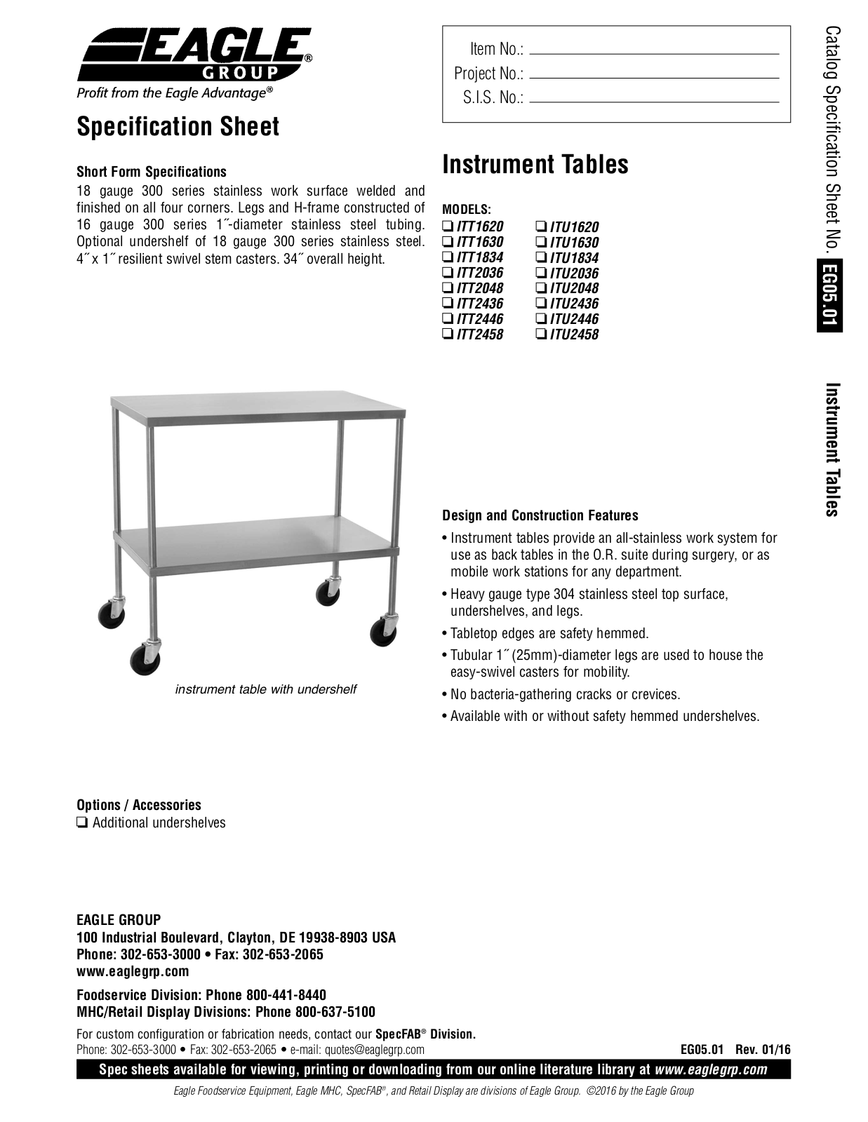 Eagle ITT1834 User Manual