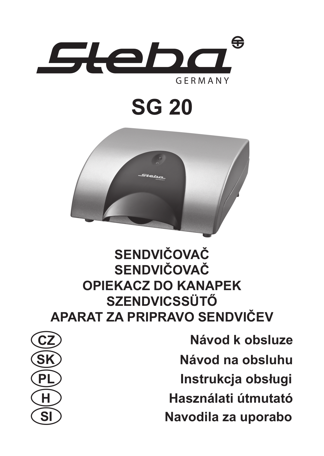 Steba SG 20 User Manual