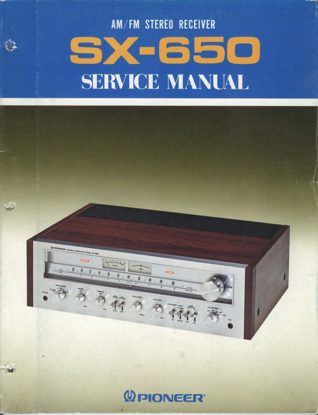 Pioneer SX-650 User Manual