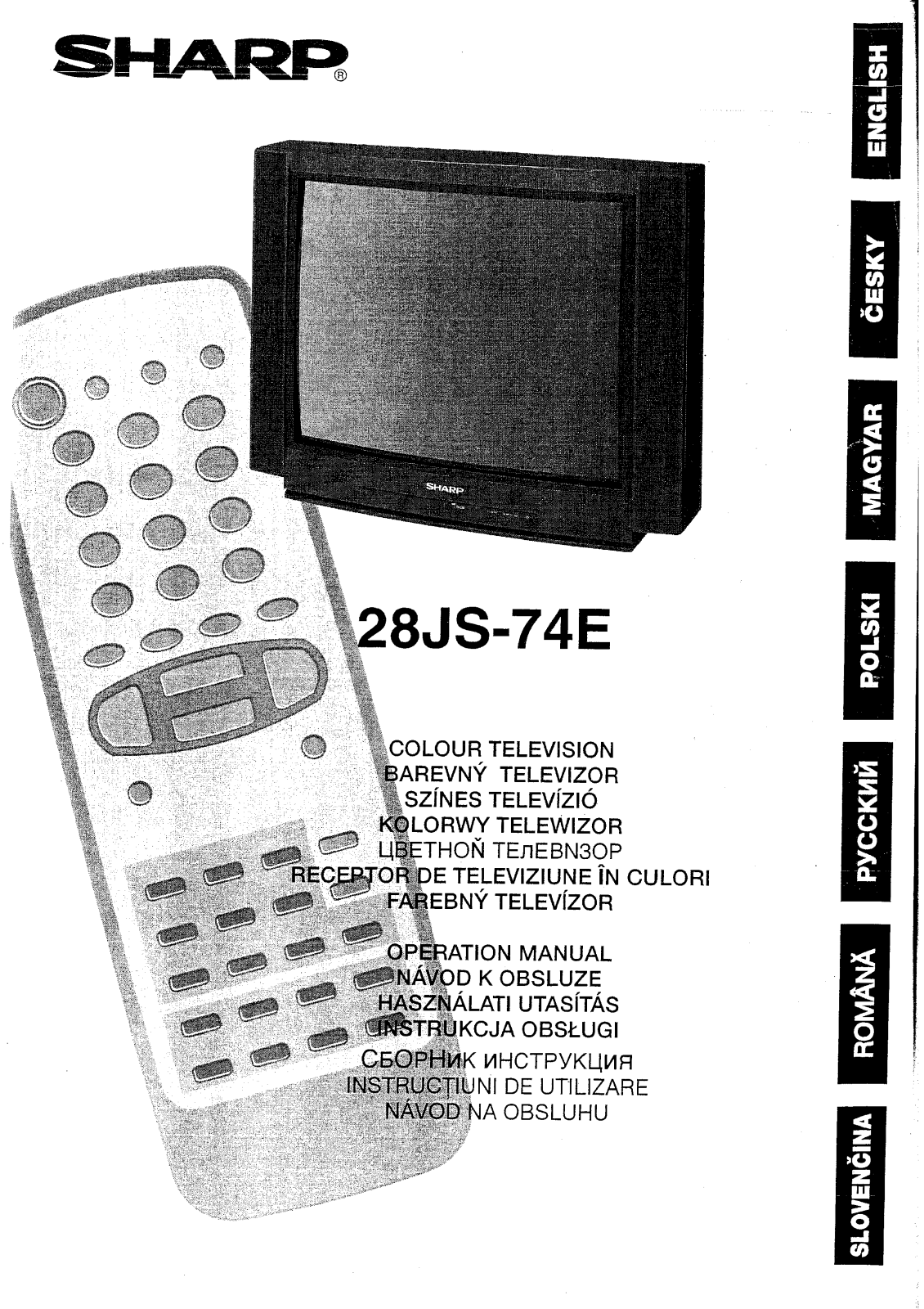 Sharp 28JS-74E User Manual