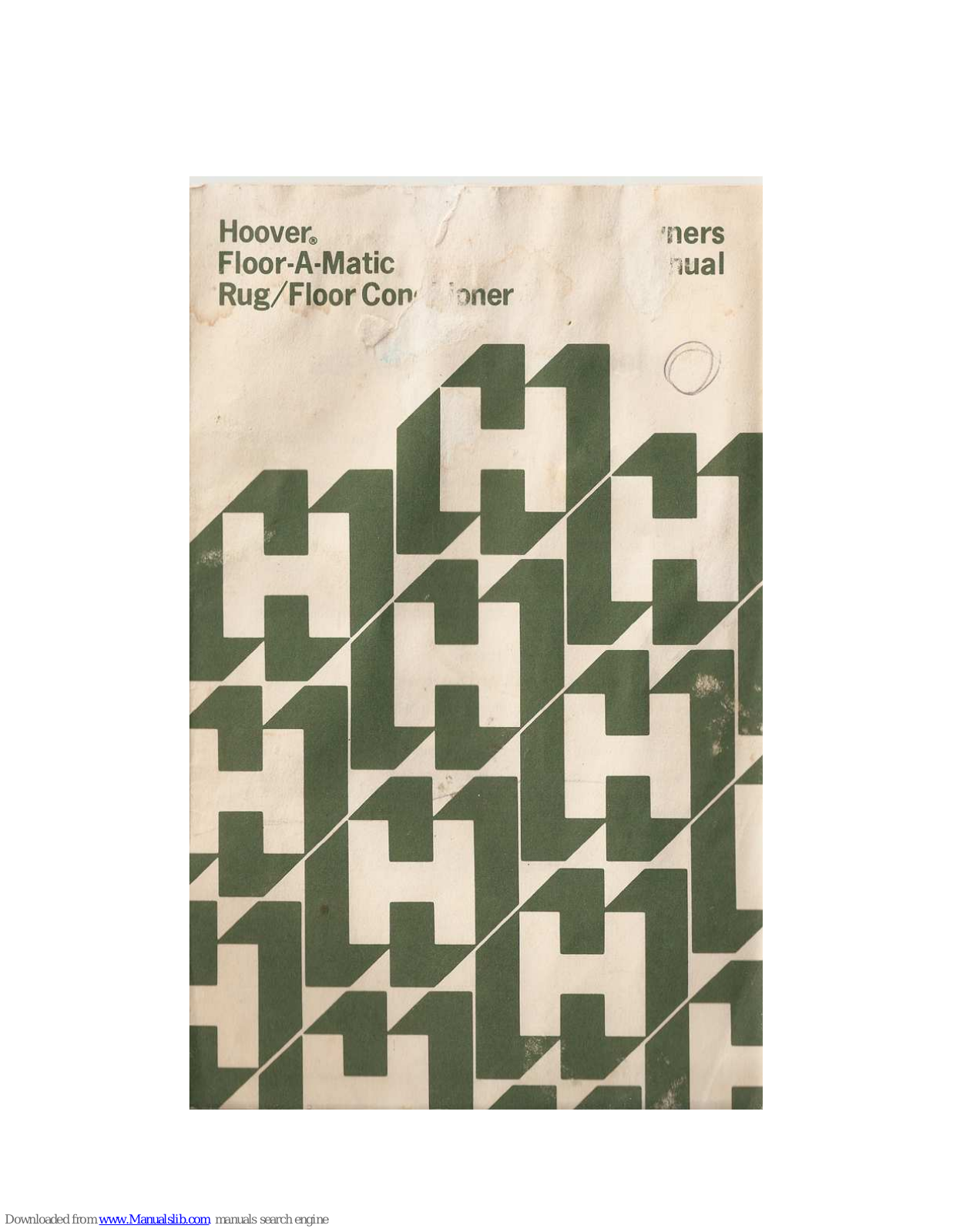 Hoover Floor-A-Matic Owner's Manual